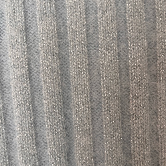 Un Deux Trois, size 36/38, blue, wool, angora, sweater, half sleeves - Picture 8 of 14